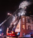 Feuer 3 Dachstuhlbrand Koeln Muelheim Gluecksburgstr P129